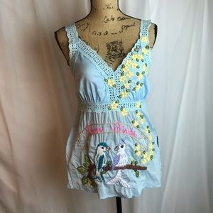 Johnny Was Joystick Embroidered Camisole Top